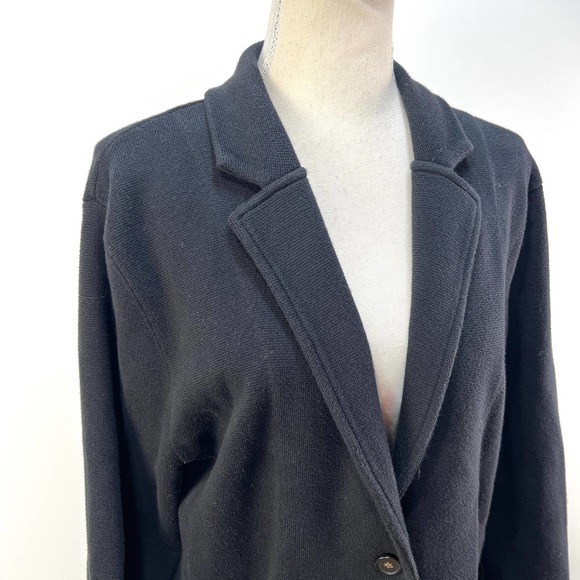 J. Crew Knit Sweater Black Blazer - Picture 4 of 9